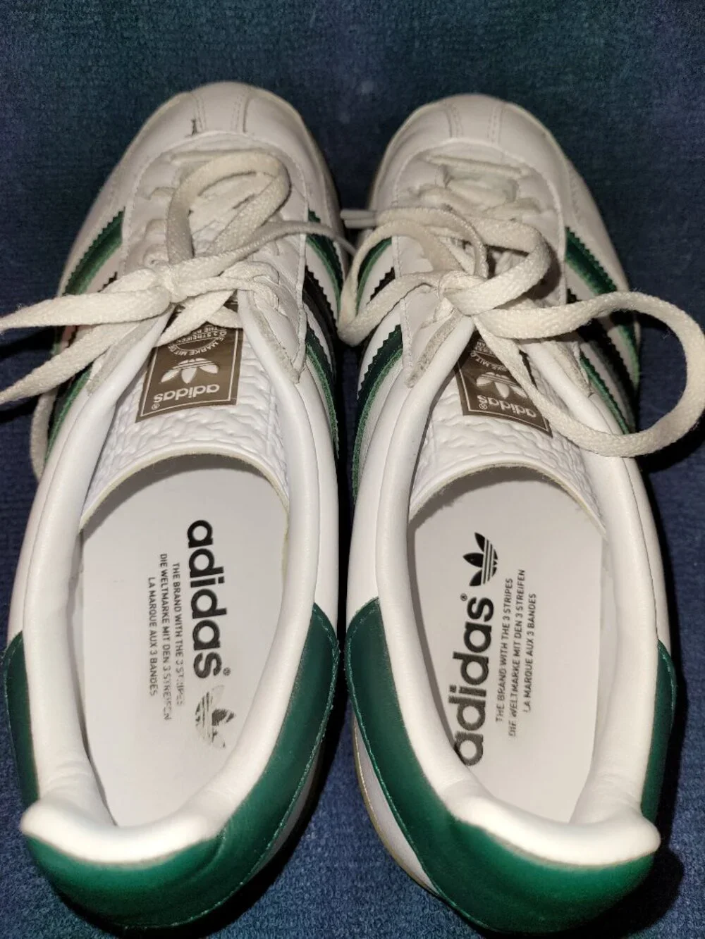 Adidas Gazelle OG Women's Size 8 White Green Black Tan Sneakers IE2957 (#2014)